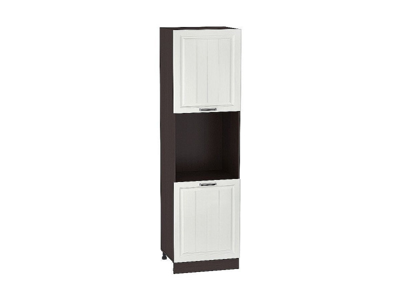 2336*600* Шкаф пенал с 2-мя дверцами под технику Прага Белое дерево Graphite