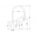 Смеситель для кухни 440/221 2Р Черный сатин
